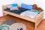 Kinderbett 90 x 200 cm | Massivholz: Buche | Natur Lackiert Abbildung