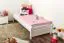 Bettrahmen für Kinder / Kinderbett 90 x 200 cm | Massivholz: Kiefer | Weiß Lackiert Abbildung