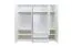 Kleiderschrank | 5 Drehtüren | 2 Schubladen | 7 Fächer | mit 3 Kleiderstangen | 232 cm breit | Farbe: Weiß Abbildung