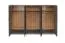 Großer 346 cm breiter Kleiderschrank mit 6 Türen | Farbe: Grau Abbildung