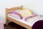 Kinderbett 80 x 200 cm | Massivholz: Buche | Natur Lackiert Abbildung