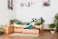 Bettrahmen für Kinder / Kinderbett 90 x 200 cm | Massivholz: Buche | Natur Lackiert | inkl. 2 Schubladen und Lattenrost | besonders hohe Qualität Abbildung
