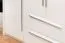 Kleiderschrank | 6 Drehtüren | 4 Schubladen | 8 Fächer | mit 4 Kleiderstangen | 277 cm breit | Farbe: Weiß Abbildung
