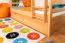 Stockbett + Bettkasten für Kinder 90 x 200 cm | Massivholz: Buche | Natur Lackiert | inkl. Bettkasten | umbaubar in 2 Einzelbetten | inkl. Rollroste Abbildung
