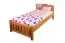 Kinderbett 100 x 200 cm | Massivholz: Eiche | Natur Lackiert Abbildung
