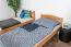 Stockbett für Jugendliche 90 x 190 cm | Massivholz: Buche | Natur Lackiert | umbaubar in 2 Einzelbetten | inkl. Rollroste Abbildung
