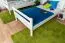Etagenbett für Jugendliche 120 x 190 cm | Massivholz: Buche | Weiß Lackiert | umbaubar in 2 Einzelbetten | inkl. Rollroste Abbildung