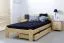 Kinderbett 90 x 200 cm | Massivholz: Kiefer | Natur Lackiert | inkl. Rollrost Abbildung