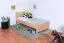Bettrahmen für Kinder / Kinderbett 90 x 200 cm | Massivholz: Buche | Natur Lackiert Abbildung