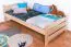Kinderbett 90 x 200 cm | Massivholz: Buche | Natur Lackiert Abbildung