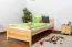 Kinderbett 90 x 200 cm | Massivholz: Kiefer | Natur Lackiert Abbildung