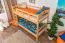 Etagenbett für Jugendzimmer 90 x 190 cm | Massivholz: Buche | Natur Lackiert | umbaubar in 2 Einzelbetten | inkl. Rollroste Abbildung