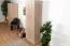 Kleiderschrank | 2 Drehtüren | 3 Schubladen | 1 Fach | mit Kleiderstange | 75 cm breit | Farbe: Braun Abbildung
