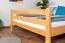 Breites Hochbett für Jugendliche 160 x 200 cm | Massivholz: Buche | Natur Lackiert | umbaubar in Einzelbett | Premium-Qualität | inkl. Rollrost Abbildung