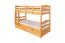 Etagenbett mit Stauraum / 2 Schubladen für Jugendliche 90 x 200 cm | Massivholz: Buche | Natur Lackiert | umbaubar in 2 Einzelbetten | Premium-Qualität | inkl. Rollroste Abbildung