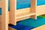 90 x 200 cm Etagenbett mit Stauraum / 2 Schubladen für Jugendliche Massivholz: Buche | Natur Lackiert | umbaubar in 2 Einzelbetten | Premium-Qualität | inkl. Rollroste Abbildung