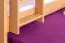 Etagenbett + Ausziehbett für Jugendliche 90 x 200 cm | Massivholz: Buche | Natur Lackiert | inkl. Bettkasten | umbaubar in 2 Einzelbetten | inkl. Rollroste Abbildung