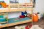 Stockbett für Kinder 90 x 190 cm | Massivholz: Buche | Natur Lackiert | umbaubar in 2 Einzelbetten | inkl. Rollroste Abbildung