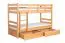 90 x 200 cm Etagenbett mit Stauraum / 2 Schubladen für Jugendliche Massivholz: Buche | Natur Lackiert | umbaubar in 2 Einzelbetten | Premium-Qualität | inkl. Rollroste Abbildung