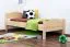 Bettrahmen für Kinder / Kinderbett 90 x 200 cm | Massivholz: Buche | Natur Lackiert Abbildung