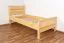 Kinderbett 90 x 200 cm | Massivholz: Kiefer | Natur Lackiert Abbildung