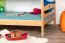 Stockbett für Kinder 90 x 190 cm | Massivholz: Buche | Natur Lackiert | umbaubar in 2 Einzelbetten | inkl. Rollroste Abbildung
