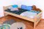Kinderbett 90 x 200 cm | Massivholz: Buche | Natur Lackiert Abbildung