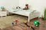 Bettrahmen für Kinder / Kinderbett 100 x 200 cm | Massivholz: Kiefer | Weiß Lackiert Abbildung