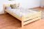 Kinderbett 120 x 200 cm | Massivholz: Kiefer | Natur Lackiert Abbildung