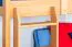 Etagenbett für Kinder 90 x 200 cm | Massivholz: Buche | Natur Lackiert | umbaubar in 2 Einzelbetten | inkl. Rollroste Abbildung