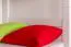 Stockbett + Ausziehbett für Kinder 90 x 200 cm | Massivholz: Buche | Weiß Lackiert | inkl. Bettkasten | umbaubar in 2 Einzelbetten | inkl. Rollroste Abbildung
