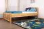 Kinderbett 100 x 200 cm | Massivholz: Eiche | Natur Lackiert Abbildung