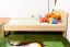 Kinderbett 80 x 200 cm | Massivholz: Buche | Natur Lackiert Abbildung