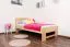 Bettrahmen für Kinder / Kinderbett 90 x 200 cm | Massivholz: Buche | Natur Lackiert Abbildung