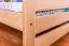 Kinderbett 90 x 200 cm | Massivholz: Buche | Natur Lackiert Abbildung