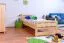 Kinderbett 90 x 200 cm | Massivholz: Kiefer | Natur Lackiert Abbildung