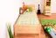 Kinderbett 80 x 200 cm | Massivholz: Kiefer | Natur Lackiert Abbildung