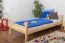 Kinderbett 90 x 200 cm | Massivholz: Kiefer | Natur Lackiert Abbildung