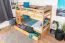 Etagenbett mit Stauraum / 2 Schubladen für Jugendliche 90 x 200 cm | Massivholz: Buche | Natur Lackiert | umbaubar in 2 Einzelbetten | Premium-Qualität | inkl. Rollroste Abbildung