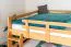 Stockbett mit Doppelbetten 160 x 200 cm | Massivholz: Buche | Natur Lackiert | umbaubar in zwei Einzelbetten | inkl. Rollroste Abbildung