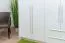 Kleiderschrank | 5 Drehtüren | 2 Schubladen | 7 Fächer | mit 3 Kleiderstangen | 232 cm breit | Farbe: Weiß Abbildung
