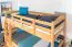 Etagenbett mit Stauraum / 2 Schubladen für Jugendliche 90 x 200 cm | Massivholz: Buche | Natur Lackiert | umbaubar in 2 Einzelbetten | Premium-Qualität | inkl. Rollroste Abbildung