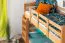 Stockbett für Kinder 90 x 190 cm | Massivholz: Buche | Natur Lackiert | umbaubar in 2 Einzelbetten | inkl. Rollroste Abbildung