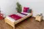 Kinderbett 90 x 200 cm | Massivholz: Kiefer | Natur Lackiert Abbildung