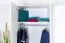 137 cm breiter Kleiderschrank mit 3 Türen | Farbe: Weiß Abbildung
