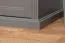 Großer 346 cm breiter Kleiderschrank mit 6 Türen | Farbe: Grau Abbildung