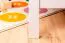 Etagenbett für Kinder 90 x 200 cm | Massivholz: Buche | Weiß Lackiert | umbaubar in 2 Einzelbetten | inkl. Rollroste Abbildung