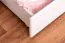 90 x 200 cm Etagenbett mit Stauraum / 2 Schubladen für Jugendliche Massivholz: Buche | Weiß Lackiert | umbaubar in 2 Einzelbetten | Premium-Qualität | inkl. Rollroste Abbildung