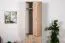 Kleiderschrank | 2 Drehtüren | 3 Schubladen | 1 Fach | mit Kleiderstange | 75 cm breit | Farbe: Braun Abbildung