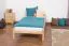 Massivholz Bettgestell Kiefer 90 x 200 cm Natur Abbildung